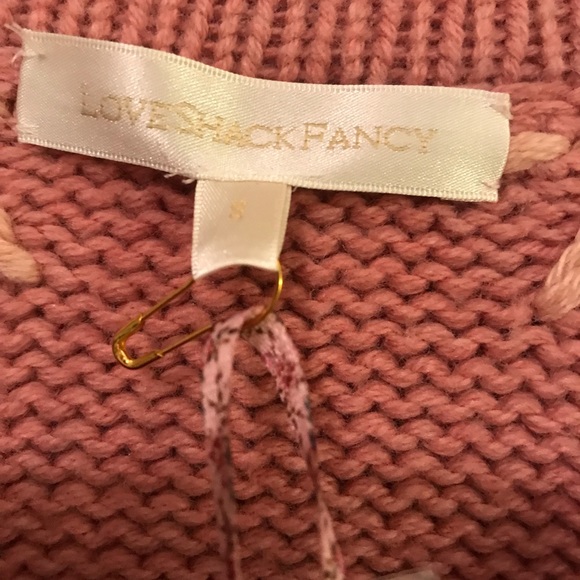 Gorgeous LoveShackFancy cardigan knit sweater with embroidery! Barbie trend 💗 - Picture 9 of 14